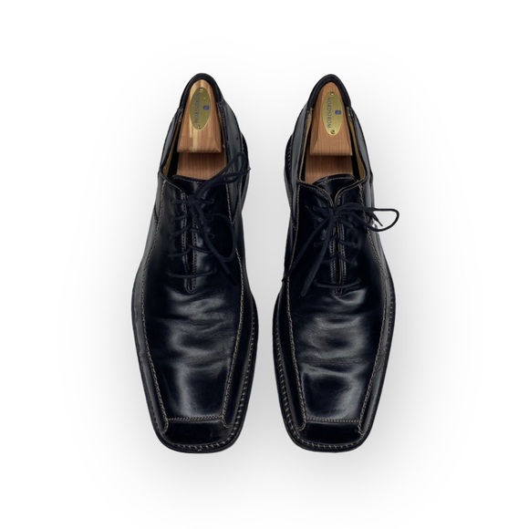 Mezlan Other - Luxe: Mezlan ⌘ Square Toe Oxford Lace Up Dress Shoes ⌘ Black Leather ⌘ Size 10 ⌘